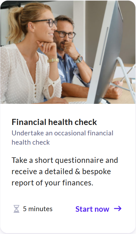 Free Financial Health Check - available on our client portal